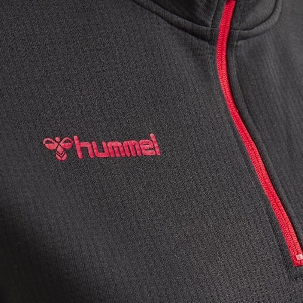 Sweatshirt - Hummel - Authentic - Mörkgrå - Dam - Långa ärmar - Höga krage Mörkgrå jag