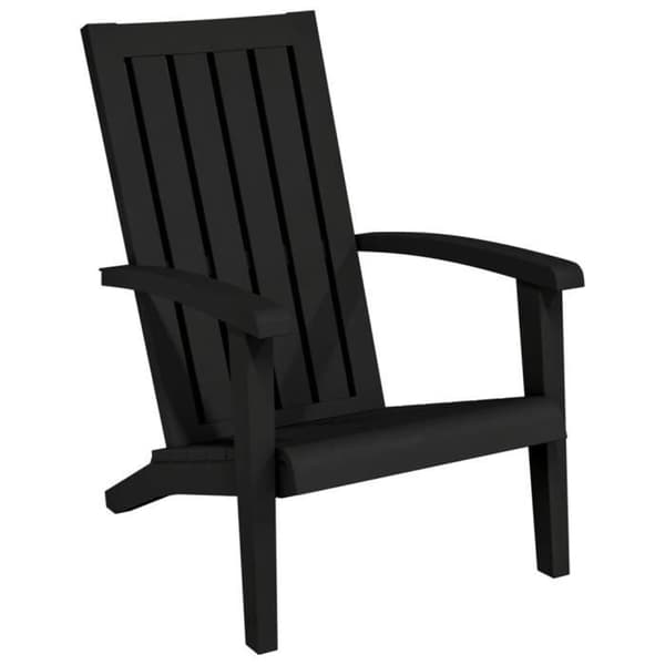vidaXL Adirondack Trädgårdsstol Svart polypropen 364165