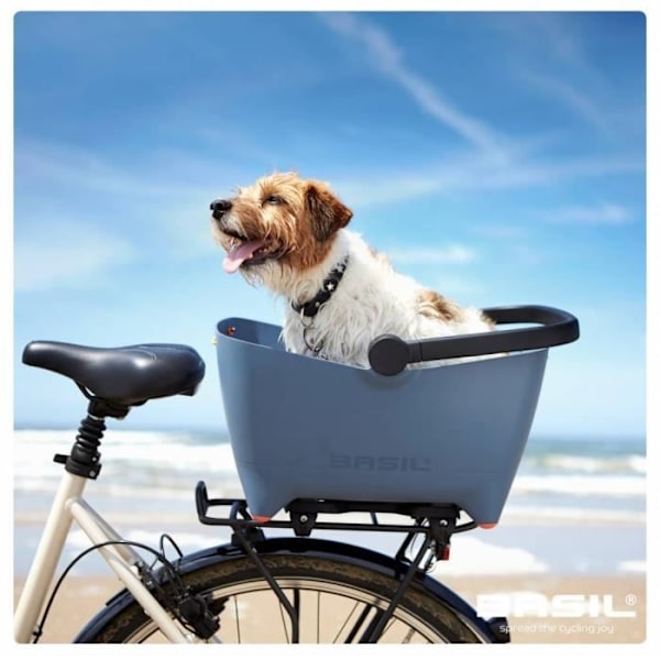 Basil Buddy cykelkorg bak - Belastning 15 kg - Plastmaterial - Blå Blå