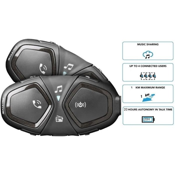 CELLULÄR LINE Motorcykelintercom - Aktiv - Duo
