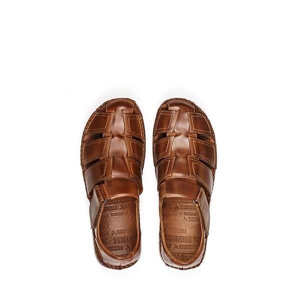 Sandaler - PIKOLINOS - TARIFA 06J-5433 - Brunt läder - Platt - Avslappnad kastanj 44