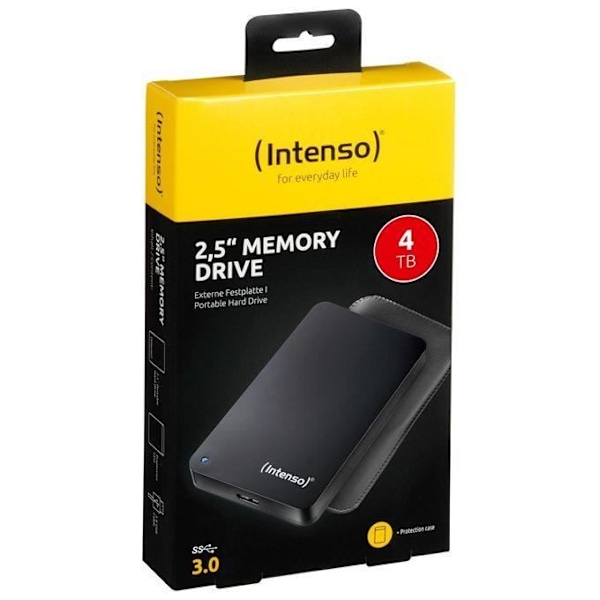 Intenso Memory Drive Extern hårddisk 4000 GB Svart