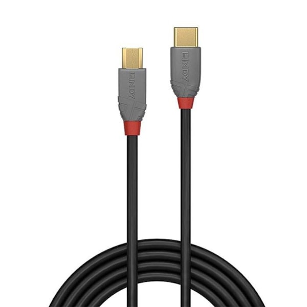 LINDY USB 2.0 typ C till Micro-B-kabel - Anthra Line - 0,5m