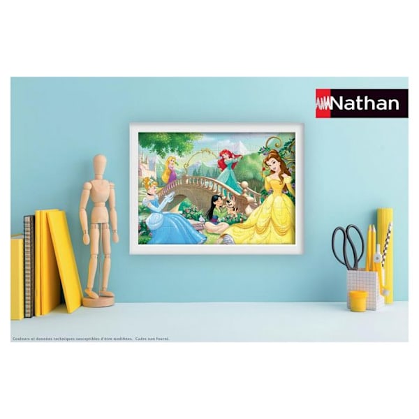 60 delar Disney Princess pussel - Nathan - Mått 36x26cm - FSC-certifierad Flerfärgad