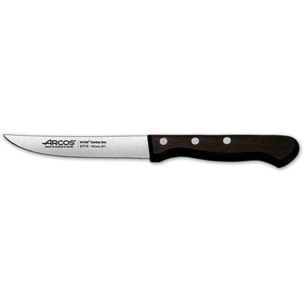 Arcos Atlantico Series - Grönsakskniv Fruktkniv - 100 mm Nitrum rostfritt stålblad - Brunt rosenträskaft