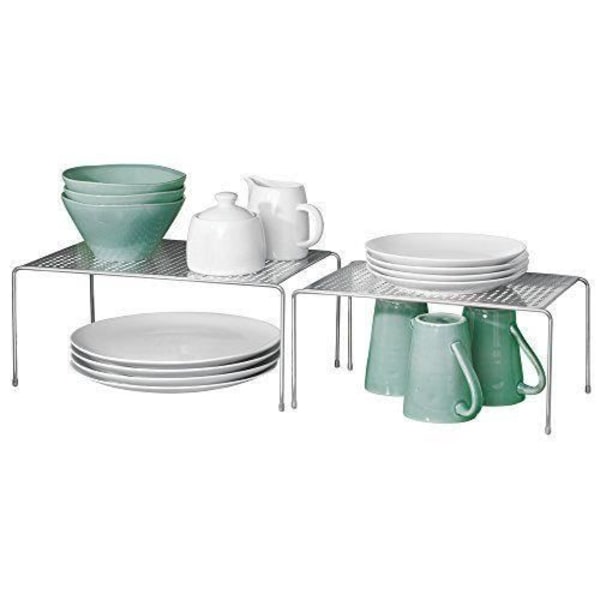 InterDesign EU expanderbara/staplingsbara hyllor Stål Silver 35,6 x 22,9 x 16,4 cm - 48866