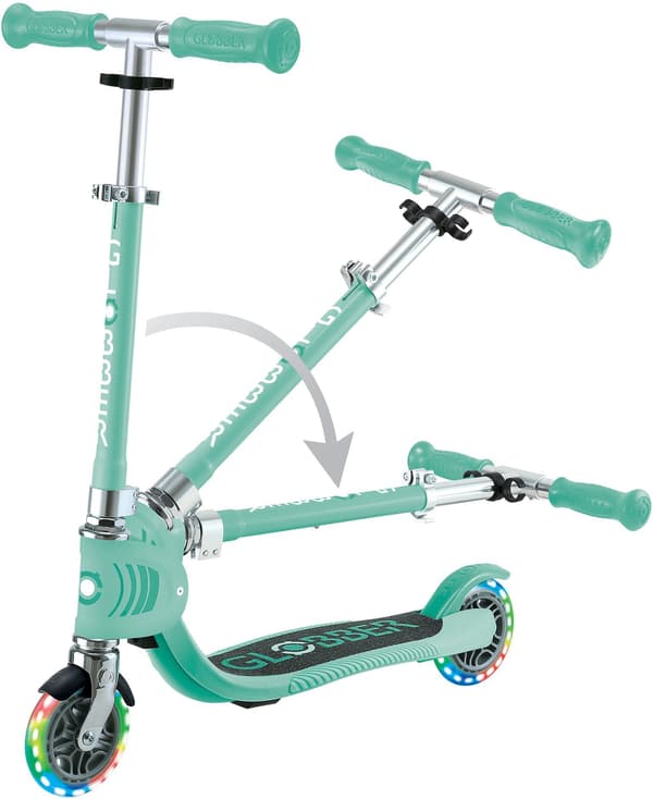 Tvåhjulig sparkcykel - GLOBBER - FLOW FOLDABLE JUNIOR LIGHT - Mint MINTPASTELL