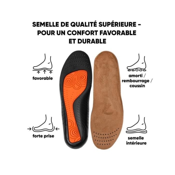 Bama Balance Comfort innersula, premium innersula för extra komfort vid varje steg, unisex, brun Orange 37