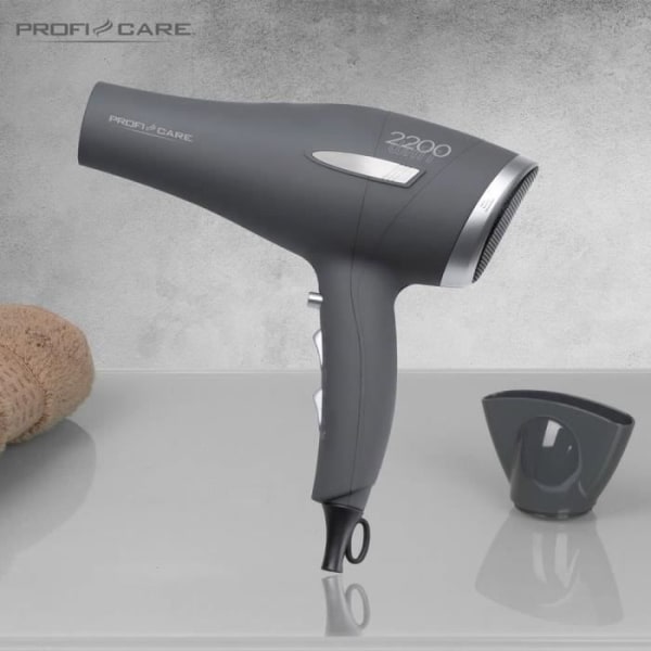 Profi-Care PC-HT 3045 hårtork - Märke: Profi-Care - Effekt: 2200 W - Färg: antracit Grå