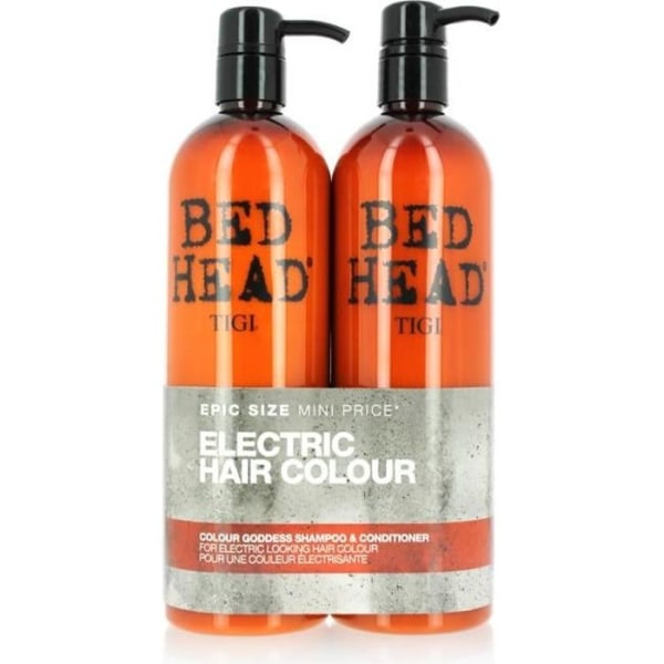 TIGI, Color Goddess Bed Head Shampoo + Conditioner Duo Coconut Oil. Efterfärgningsbehandling för färgat och markerat hår