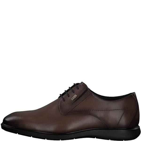 Derby-skor - S.Oliver - 13609-41 - Läder och Textil - Brun - Kilklack kastanj 45
