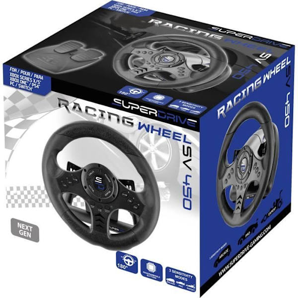 Tävla ratt - SUPERDRIVE - SV450 - Med pedal - Växelpaddlar - Multi-plattformar