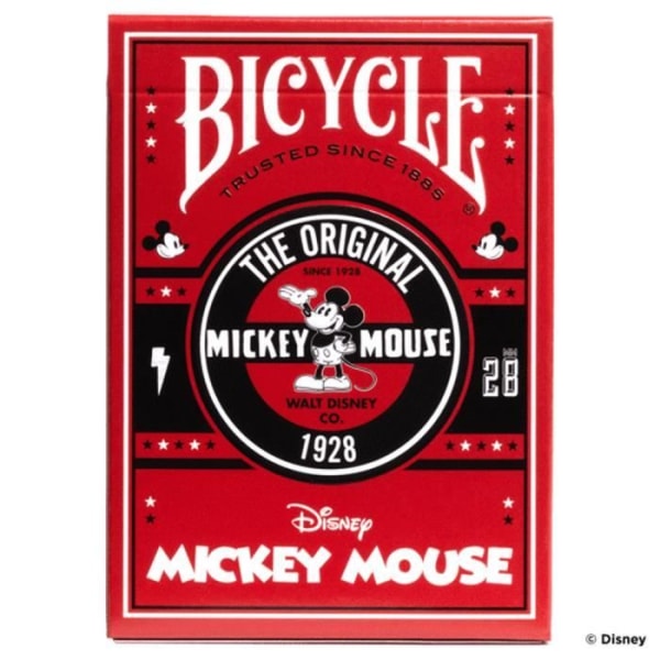 Brädspel-Kortspel - Cykel - Creatives Mickey Classic Rött, svart och vitt