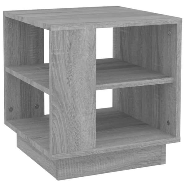 vidaXL Sonoma Soffbord Grå 40x40x43 cm Konstruerat trä Grå