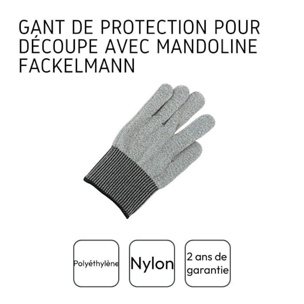 Skarvhandske 22 cm Fackelmann Grå