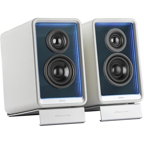 Aktiv högtalare - EDIFIER - QR65 - 70 W - Bluetooth - RGB ljuseffekter Vit