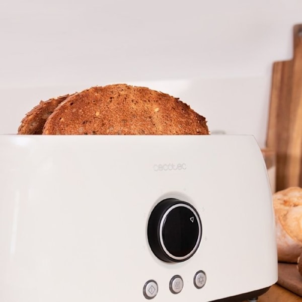 Cecotec Vertikal Brödrost Digital ClassicToast 15000 Beige Extra Dubbel Grå; Svart; Stål
