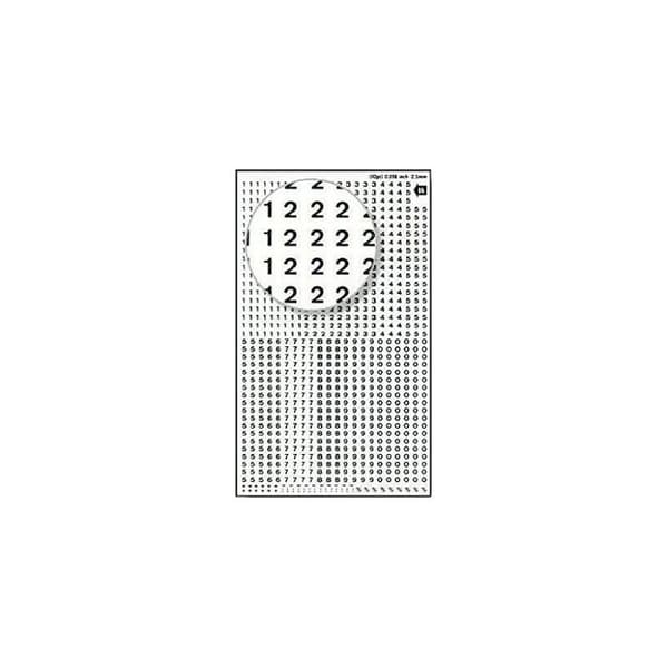 Överföringsnummer - Vit - 2,5 mm - 1 ark - Apli - Decadry