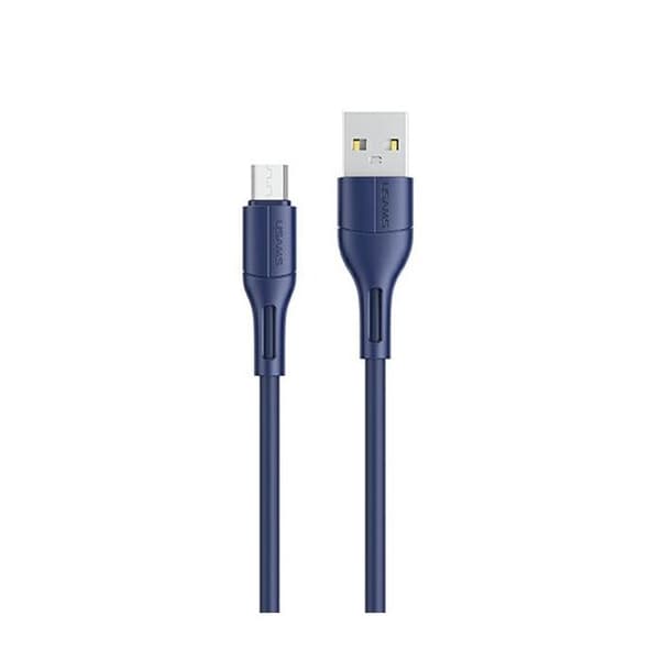 USAMS MicroUSB-kabel 1 m Snabbladdning Blå