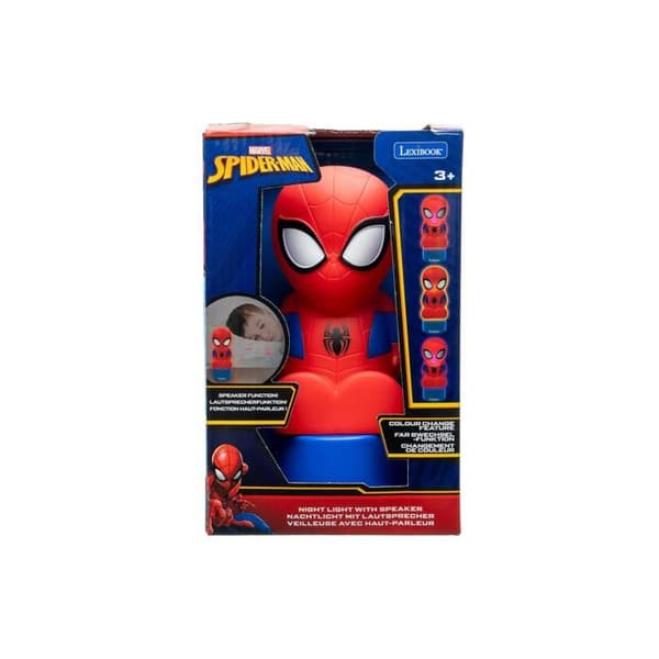 Spiderman nattljushögtalare RÖD