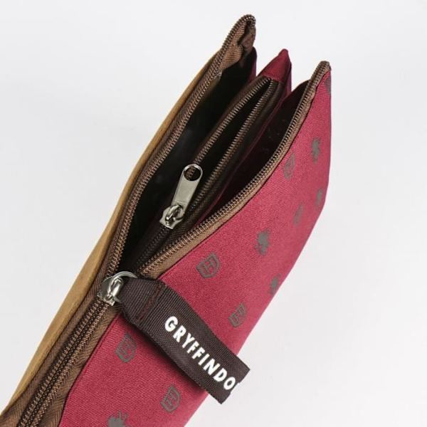 Pennfodral - Harry Potter - Gryffindor - 22 cm - 3 fack - Blixtlås