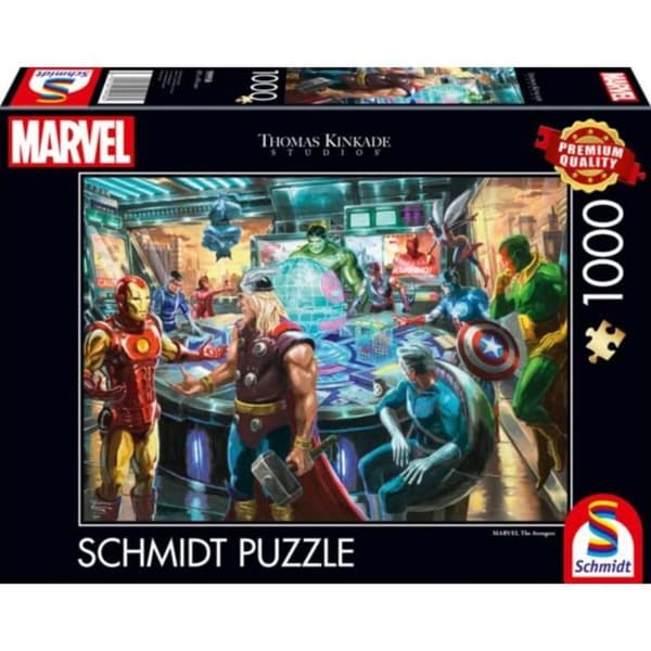 Pussel 1000 bitar: The Avengers - Thomas Kinkade Svart