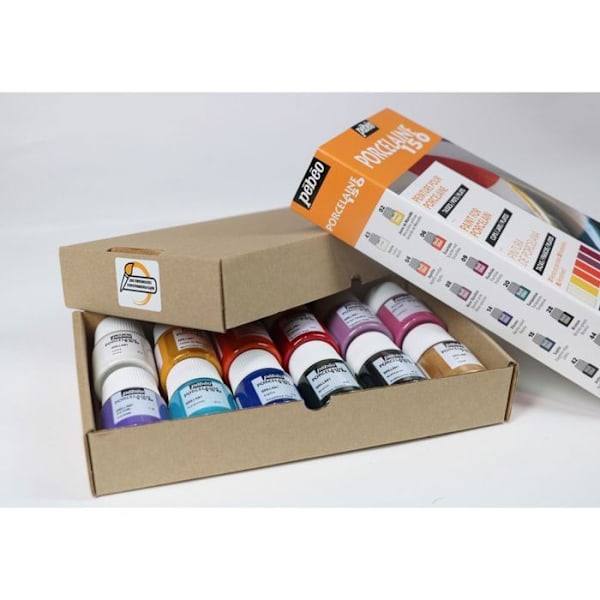 Målarset - Pébéo - P150 - 12 x 20 ml - Klara färger - Unika dekorativa effekter Flerfärgad