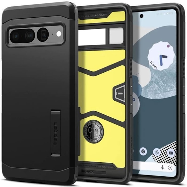 Coque - SPIGEN - Tough Armor - Google Pixel 7 Pro - Svart - Dubbel skydd - Semi-styv Svart
