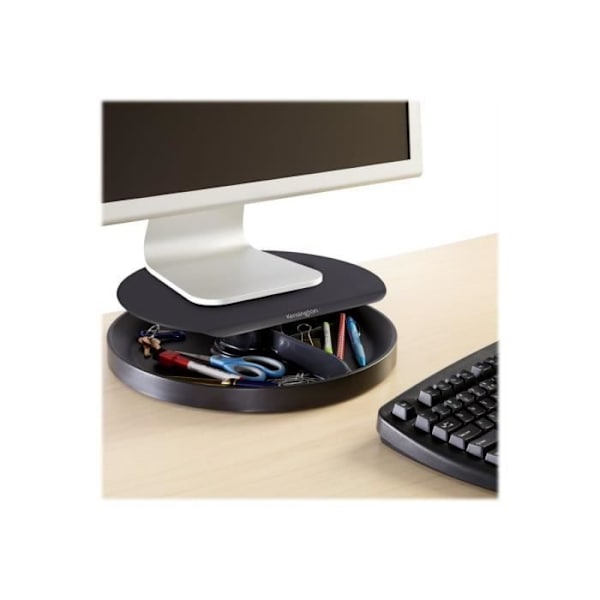 Monitorstativ - Kensington - SmartFit Spin2 - Svart - Justerbar höjd - 360° roterande bas