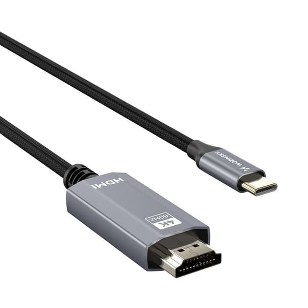 USB-C - HDMI 4K 60 Hz 1,8 m - Svart