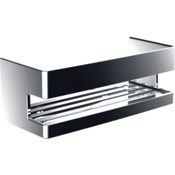 Väggmonterad korg med dold fäste - Emco System 2 - Krom - Metall - Grå Krom