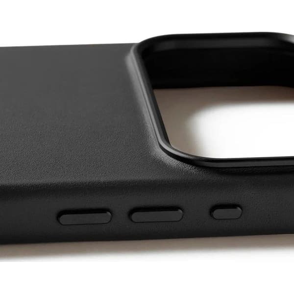 Smartphonefodral - MUJJO - iPhone 17 Pro Max - Fullnarvsläder - Mikrofiberfoder - MagSafe-kompatibel Svart