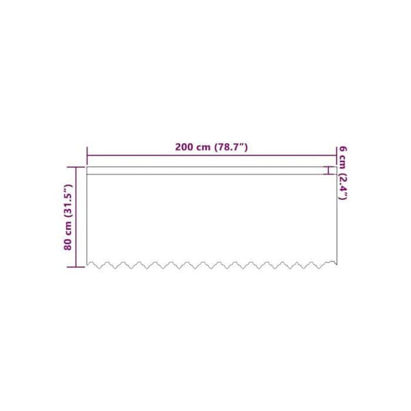 Spetsgardin - vidaXL - Vit - Polyester - 80x200 cm - Ljusfilterande - Integritetspaneler Vit