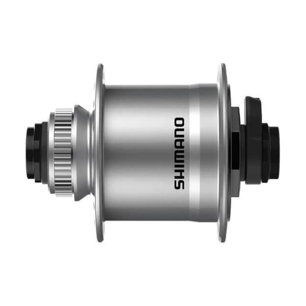 Shimano DH-UR708-3D navdynamo - silver/svart - 100 mm Silver/svart