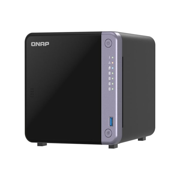 QNAP NAS-server - TS-432X-4G - 4 fack - 10GbE - 4GB DDR4 - Svart Svart