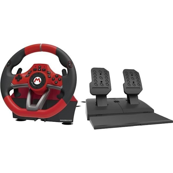 Mario Kart Racing Wheel Pro Deluxe - HORI - Nintendo Switch, PC - Pedaler - Röd