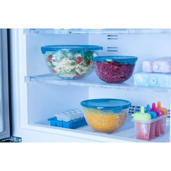 PYREX Förberedelseskål + plastlock 21 cm transparent Transparent