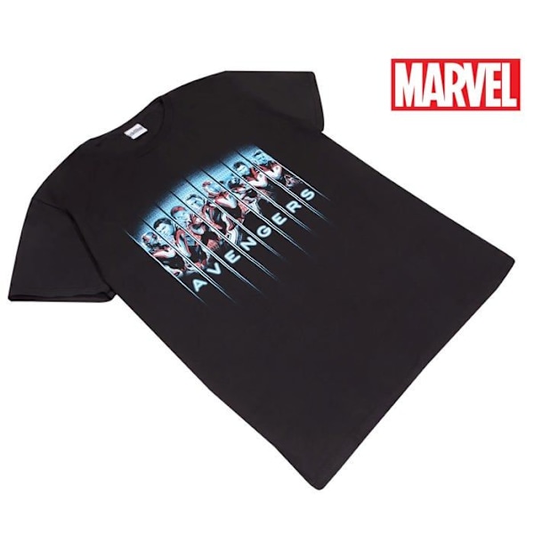 Popgear T-shirt - AVG00145WBT01 - Marvel Avengers Endgame Team Lineup Trendig T-shirt dam Svart S