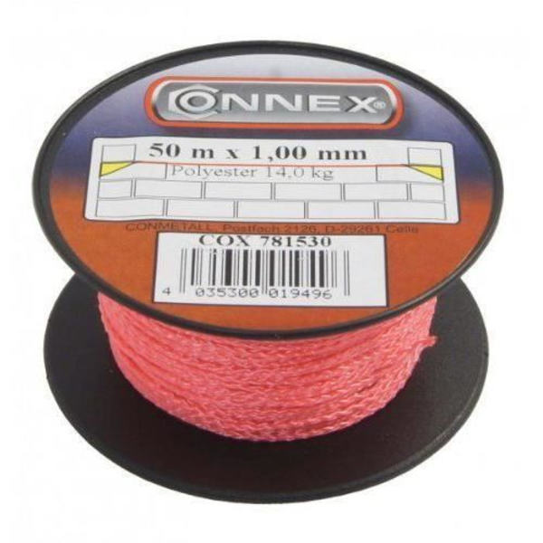 Connex COX781530 - KVM SWITCH - Murarsnöre 50 m Max 14 kg 1 mm Röd