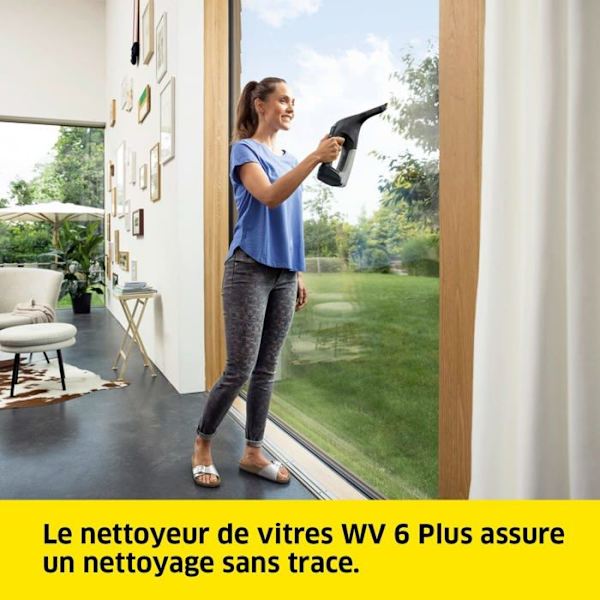 Karcher WV 6 Plus Multi Edition elektrisk fönstertvätt - autonomi 100 min - spruta, mikrofiberduk, 3 skrapor