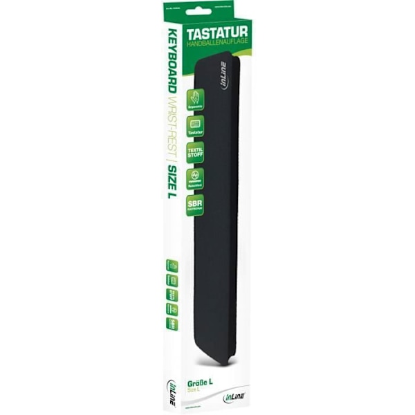 InLine 55454L, Gummi, Styrene Butadien (SBR), Svart, 440 x 95 x 18 mm