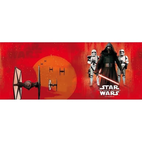 Star Wars mugg - 320 ml - Kylo Ren & Troopers - med kartong - ABYstyle Vitt, svart och rött