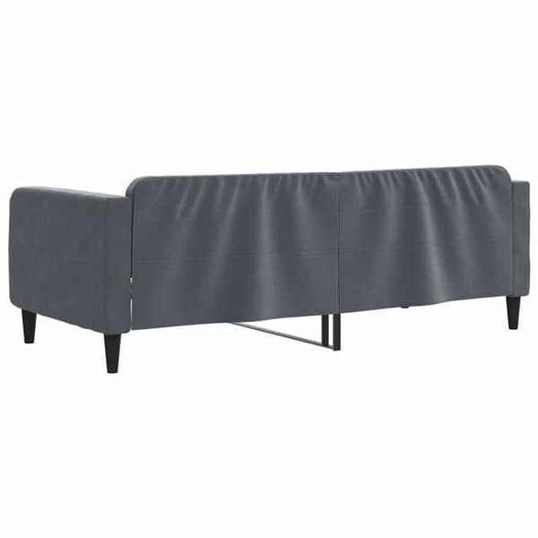 vidaXL Mörkgrå Sängsoffa 90x190 cm Sammet 354100