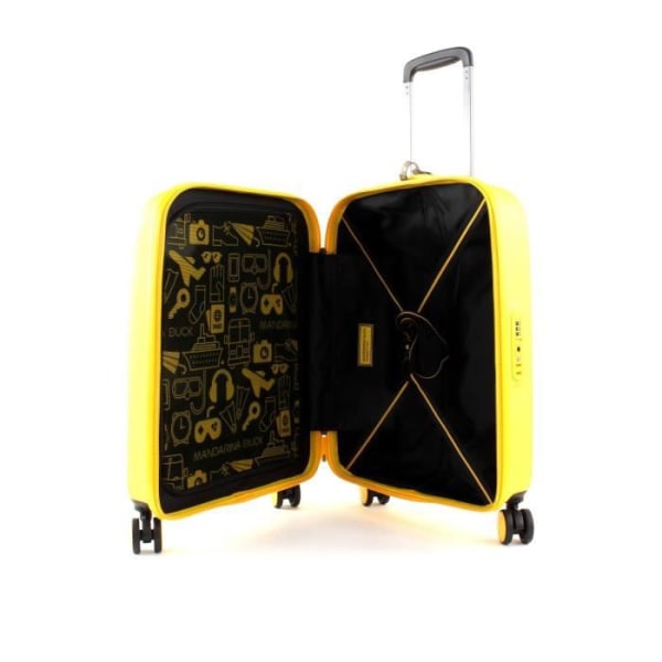 MANDARINA DUCK logotyp Canard + Trolley S Duck Yellow [69014] - Koffert ELLER BAGAGE SÅLDS ENSAM Gul