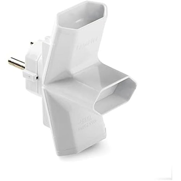 Bipolär blandad adapter - FAMATEL - m111752 - 10 A - 250 V - 3 säkrade uttag