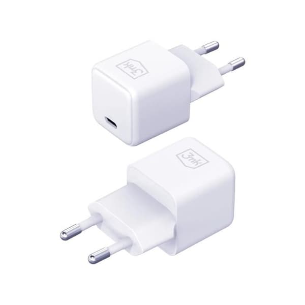 Laddare - 3MK - Hyper - 25W - USB-C - Vit Vit