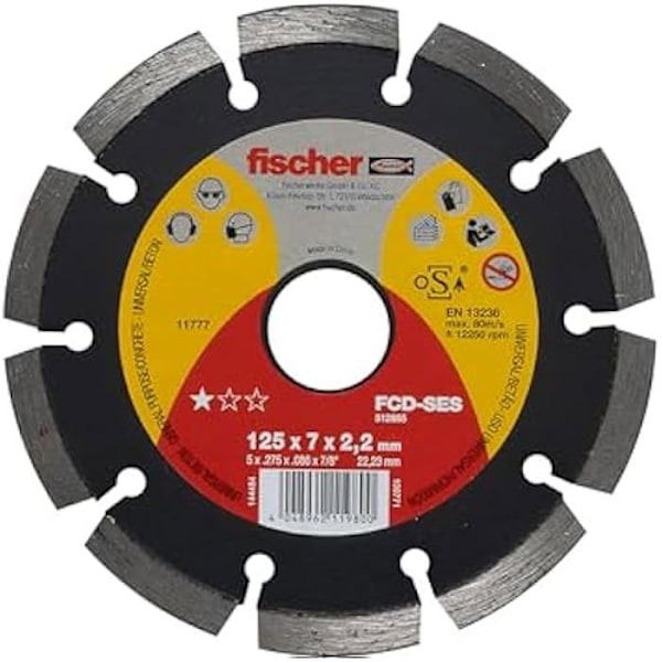 Slippapper - FCD - SES - 125x2,2x22,23 mm - Abrasiv - Hög prestanda