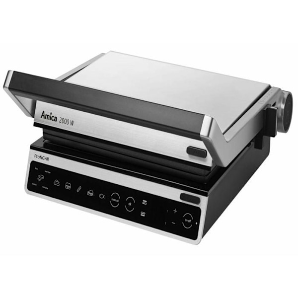 Amica elgrill - GK 5011 - Elgrill ProfiGrill Rostfritt stål 2000 W Svart-Silver