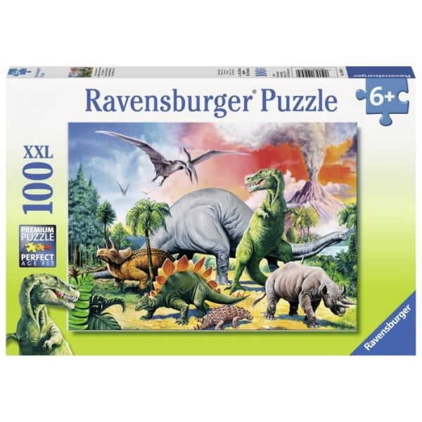 Ravensburger 100 bitars XXL-pussel - Bland dinosaurierna - Blandat 6+ år