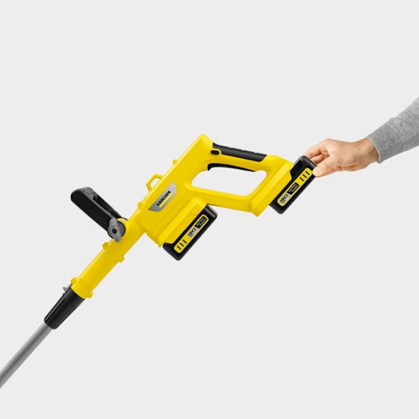 Grästrimmer utan sladd 36 V Karcher LTR 3-18 Dubbla batterisystem - motor 36 V (2 x 18 V) - klippbredd 30 cm - drifttid 35 min Gul